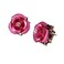Betsey Johnson Rose Stud Earrings Light Pink One Size
