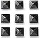 Dakine Pyramid Studs Black One Size