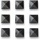 Dakine Pyramid Studs Black One Size