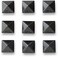 Dakine Pyramid Studs Black One Size
