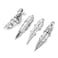 Jovivi Mens Jewelry Double Loop Activity Ring Armor Shape Punk Style Ring4pcs