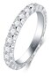 BORUO 925 Sterling Silver Ring Cubic Zirconia CZ Wedding Band Stackable Ring 3mm Size 65