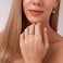 Silvershake 7mm Natural Moonstone 925 Sterling Silver Victorian Style Solitaire Ring Size 4