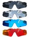 Combine8 4 Pieces Ploarized Replacement Lenses for Oakley Radar EV Path OO9208Radar EV Path Asian Fit AF OO9275 Sunglass Black Silver Titanium Ice Blue Fire Red