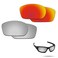 Fiskr Polarized Lenses Replacement for Oakley ValveOO9236 Sunglasses with AntiscratchAntisaltwaterAntidust CoatingFire Red Metallic Silver