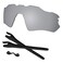 Predrox Silver Mirror Radar EV Path Lenses Rubber Kits Replacement for Oakley Sunglass OO9208 Polarized