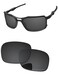 PapaViva Replacement Lenses for Oakley Triggerman OO9266 Sunglass Solid Black Polarized