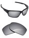 Alphax Silver Titanium Polarized Replacement Lenses for Oakley Canteen 2014 OO9225