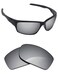 Alphax Silver Titanium Polarized Replacement Lenses for Oakley Canteen 2014 OO9225