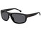 Carrera Mens 8038S Rectangular Sunglasses BlackPolarized Gray 61mm 15mm