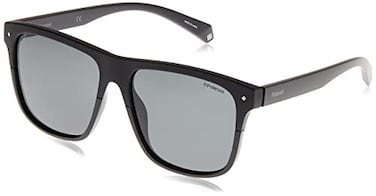 Polaroid Mens PLD 6041S Rectangular Black Sunglasses