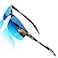 ROCKNIGHT Polarized Rectangular Sunglasses for Men Driving UV400 Protection Lightweight AlMg Frame