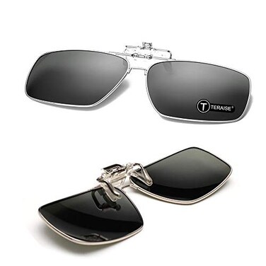 TERAISE Polarized Clipon Sunglasses with Flip Up Function Suitable Driving Sports