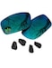 Raydi Polycarbonate Replacement Lenses Nosepads for Oakley Fives Squared Rectangular Sunglasses Emerald Green Mirror Polarized