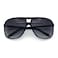 SA106 Oversize Large Thin Plastic Racer Mens Sport Sunglasses Black Frame Gradient Black Lens