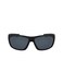 Columbia Mens Utilizer Wrap Polarized Sunglasses Matte BlackSmoke Polarized 62 mm