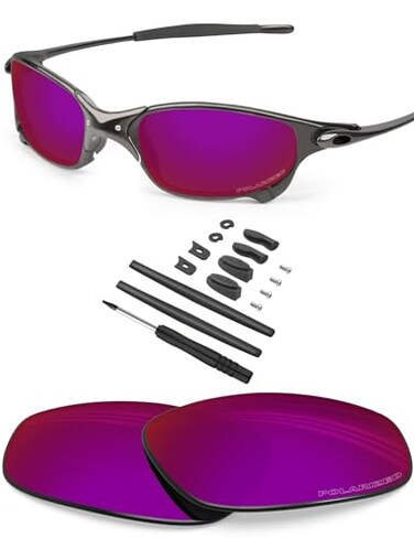 BLAZERBUCK Antisalt Polarized Replacement Lenses Sock Kit for Oakley Juliet Burned Starry
