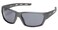 Harley-Davidson HarleyDavidson Mens Rectangular Sunglasses Gray Frame with Smoke Mirror Lenses