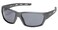 Harley-Davidson HarleyDavidson Mens Rectangular Sunglasses Gray Frame with Smoke Mirror Lenses