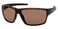 Harley-Davidson HarleyDavidson Mens Rectangular Sunglasses Dark Havana Frame with Brown Lenses