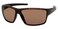 Harley-Davidson HarleyDavidson Mens Rectangular Sunglasses Dark Havana Frame with Brown Lenses