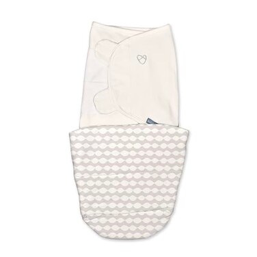 SwaddleMe by Ingenuity All Season Baby Swaddle 2 Quick Flip Layers to Change from 10 to 25 TOG Size 03 Months 714 Pounds Dream Waves