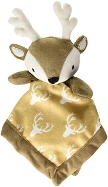 Levtex Home Baby Deer Security Blanket Soft and Cuddly Lovey Plush Tan Taupe Brown Nursery Gift