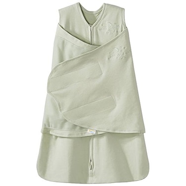 HALO 100 Cotton Sleepsack Swaddle 3Way Adjustable Wearable Blanket TOG 15 Sage Newborn 03 Months