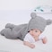 XMWEALTHY Cute Baby Items Newborn Plush Nursery Swaddle Blankets Soft Infant Girls Clothes Grey