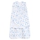 HALO 100 Cotton Sleepsack Swaddle 3Way Adjustable Wearable Blanket TOG 15 Blue Safari Newborn 03 Months