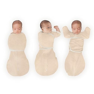 SwaddleDesigns 6Way Omni Swaddle Sack Arms Up Swaddle for Newborn More Options to Calm Startle Reflex Improves Sleep Easy Transition Baby Sleep Sack Small 03 Mo 614 lbs Heathered Oatmeal