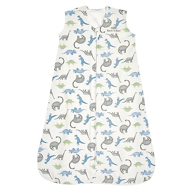 HALO SleepSack 100 Cotton Wearable Blanket Swaddle Transition Sleeping Bag TOG 05 Watercolor Dinos Medium 612 Months