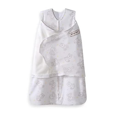 HALO 100 Cotton Sleepsack Swaddle 3Way Adjustable Wearable Blanket TOG 15 Floppy Friends Newborn 03 Months