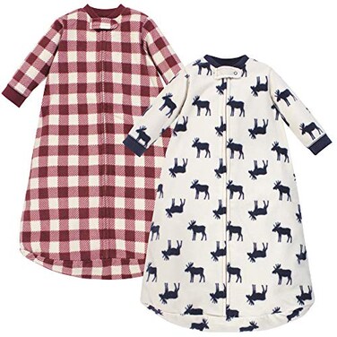 Little Treasure Unisex Baby LongSleeve Fleece Sleeping Bag Moose One Size