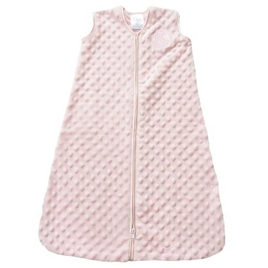 HALO Sleepsack Plush Dot Velboa Wearable Blanket TOG 15 Pink Small
