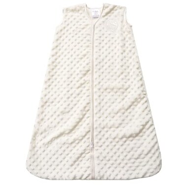 HALO Sleepsack Plush Dot Velboa Wearable Blanket TOG 15 Cream Medium