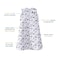 HALO SleepSack 100 Cotton Wearable Blanket Swaddle Transition Sleeping Bag TOG 05 Huggy Bears Small 06 Months