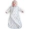 Amazing Baby Cotton Sleeping Sack Wearable Blanket with 2way Zipper Pastel Blue Gray Tiny Elephants Medium 612 mo