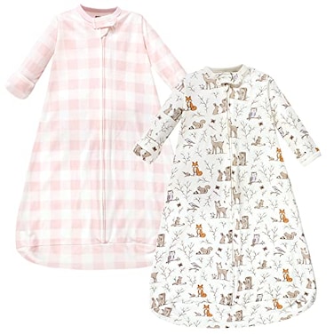 Hudson Baby Unisex Baby Cotton LongSleeve Wearable Sleeping Bag Sack Blanket Enchanted Forest 1218 Months