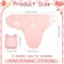 Ramede 6 Pack Preemie Swaddle Blanket with Hats Sleep Swaddle for Baby Boy Girl Preemie Newborn Sacks Soft Cotton WearableBearPink