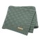 LAWKUL Green Baby Blankets Knitted Cable Babe Blanket Soft Airy Newborn Infant Receiving Swaddle Boy Girl Stroller 40x30