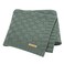 LAWKUL Green Baby Blankets Knitted Cable Babe Blanket Soft Airy Newborn Infant Receiving Swaddle Boy Girl Stroller 40x30
