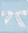 Quadow Thermal Waffle Weave Baby Blanket with Satin Nylon Trim Blue