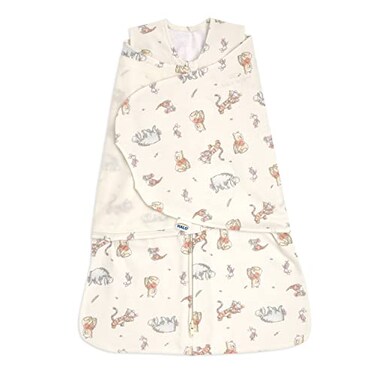 HALO Disney Baby 100 Cotton Sleepsack Swaddle 3Way Adjustable Wearable Blanket TOG 15 Winnie Frolic Small 36 Months