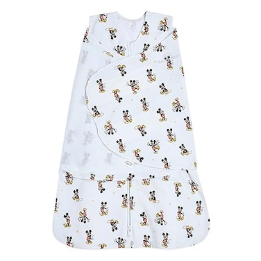 HALO Disney Baby 100 Cotton Sleepsack Swaddle 3Way Adjustable Wearable Blanket TOG 15 Mickey Fun Small 36 Months