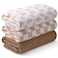 LYRICHOM BABY Muslin Swaddle Blankets for Newborn 3 Pack Breathable Soft Receiving Blanket Large 38 x 40 inches Swaddle Wrap Burping Clothes Diapers Essentials Infant Shower Items Toddler Gift Rainbow