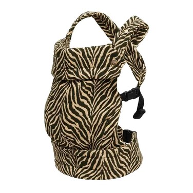 &Acirc;&middot;NEST BLANCHE&Acirc;&middot; Baby Carrier for Newborns to Toddlers Cozy Wrap with Lumbar Support Soft Fabric 735lbs Adjustable Fit Brown Zebra Pattern
