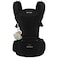 Bebamour Baby Carrier with Hip SeatAllPosition Breathable Mesh Hip Seat Carrier 036Months with Head Hood 3 PCS Teething Pads Waist ExtenderStorage Bag Pacifier CaseBlack
