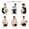 Bebamour Baby Carrier with Hip SeatAllPosition Breathable Mesh Hip Seat Carrier 036Months with Head Hood 3 PCS Teething Pads Waist ExtenderStorage Bag Pacifier CaseBlack