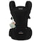 Bebamour Baby Carrier with Hip SeatAllPosition Breathable Mesh Hip Seat Carrier 036Months with Head Hood 3 PCS Teething Pads Waist ExtenderStorage Bag Pacifier CaseBlack